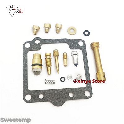 互換品 ヤマハ XS400 XS400S 1980-1982 XS 400 S 400S 用バイクキャブレターリペアキット フローティングニードルガスケット エアスクリューパーツ_1