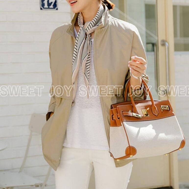 sezane ショート　スプリングコート　ジャケット BOBBY Bobby Jacket - Light Beige - Organic Cotton - Sézane