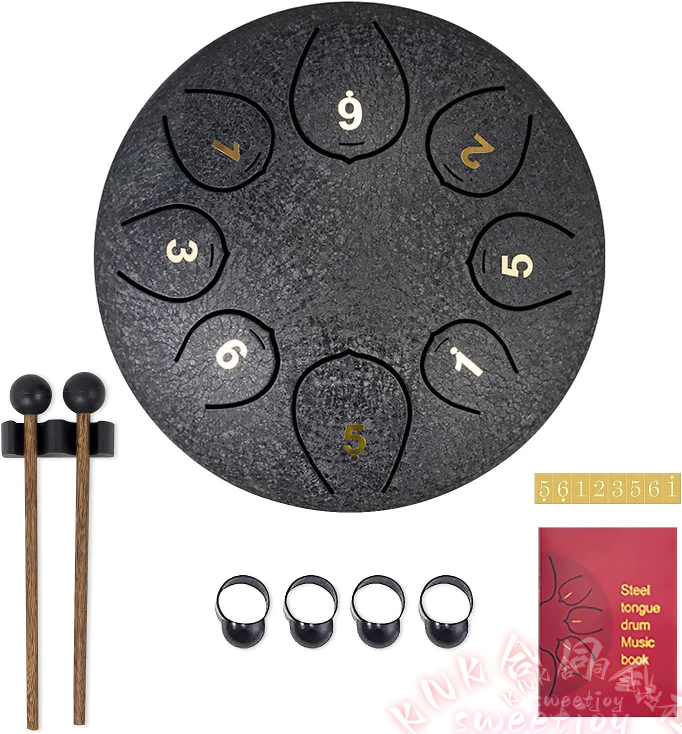 スリットドラム 6インチ 8音 タングドラム KNK 打楽器 スチールタン