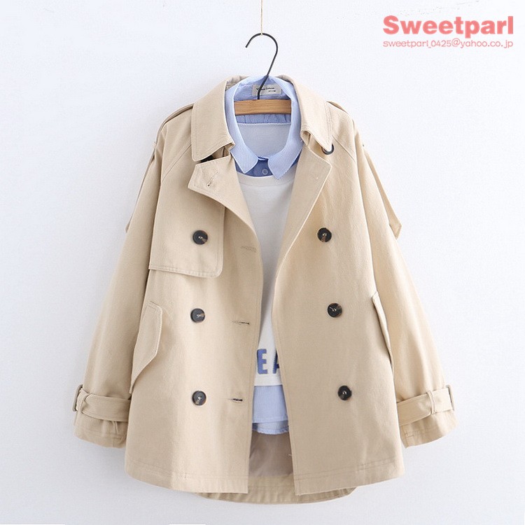 ピーコート Pコート アウター コート ショートトレンチコート レディース 春 春 春服 代 30代 40代 50代 母の日 B1212 Sweet Parl 通販 Yahoo ショッピング