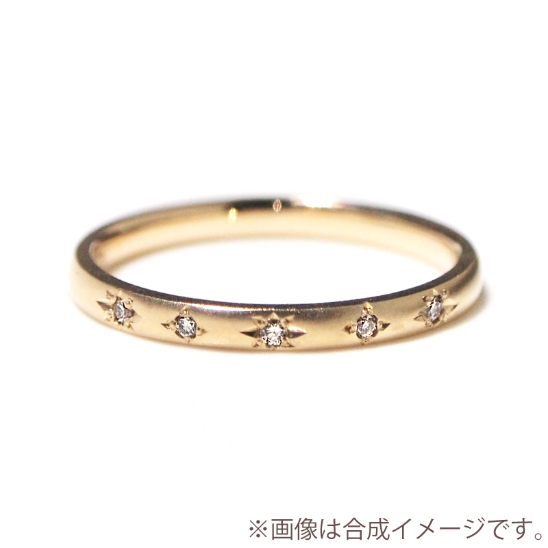 リング 指輪 ダイヤモンド マット レディース 女性 彼女 誕生日 記念日 プレゼント ギフト 18金 10金 K18 K10 金属アレルギー 対応 安心 ゴールド ストレートの画像