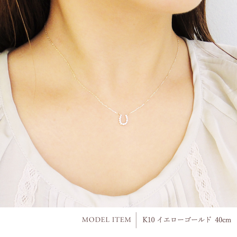 sweet jewelry market/K10ダイヤモンド/馬蹄ネックレス Sweets Jewelry Market（スイーツジュエリーマーケット） ネックレス