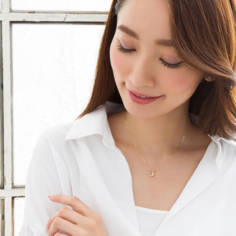 Sweets Jewelry Market ネックレス ダイヤモンド ムーン 月