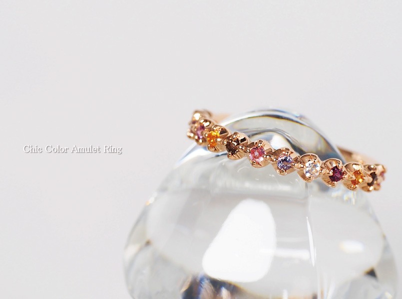 K18刻印あり トルマリンアミュレットリング 美品 楽天市場】アミュレット レインボー エタニティ リング 指輪 18金 18K