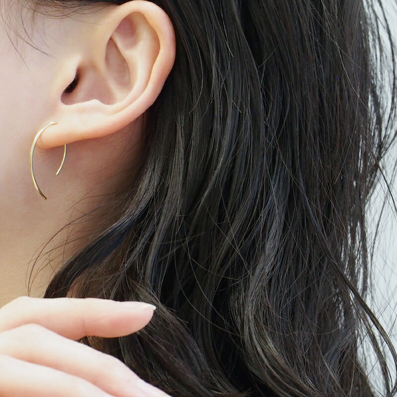 OUCA（オウカ） マーキス フープ ピアス (S) 【EARJE (アージュ