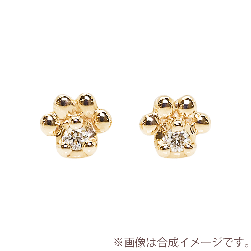 222 deux cent vingtーdeux 猫 ピアス 肉球 ねこ 犬 キャッチ
