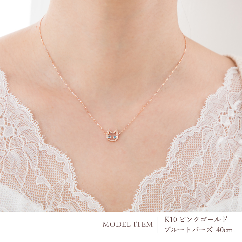 222 deux cent vingtーdeux（ドゥ サン ヴァン ドゥ） 猫 ネックレス