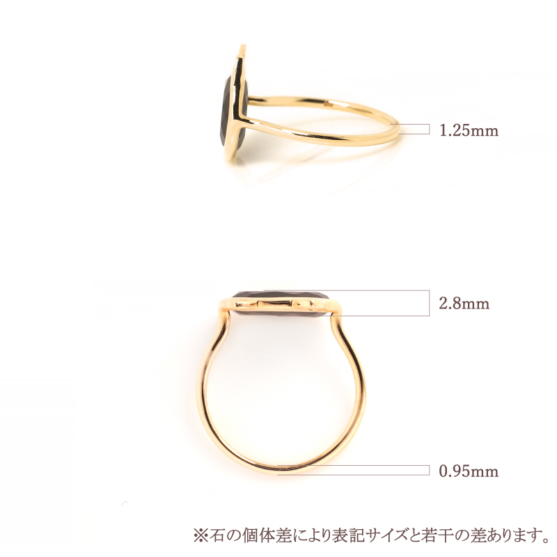 222 deux cent vingtーdeux 猫 リング 指輪 猫耳 オニキス