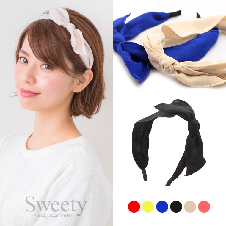 カチューシャ　シフォンリボン　ファシネーター b2ff13f694cfcce77e6e4a9cb4f2ea