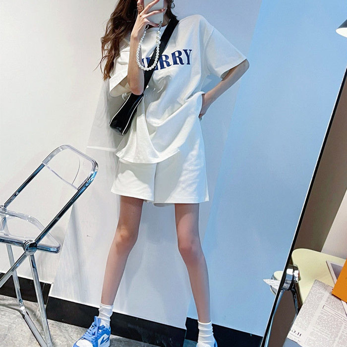 40％OFF→1374円！クーポンで！]セットアップ 2点セット レディース T