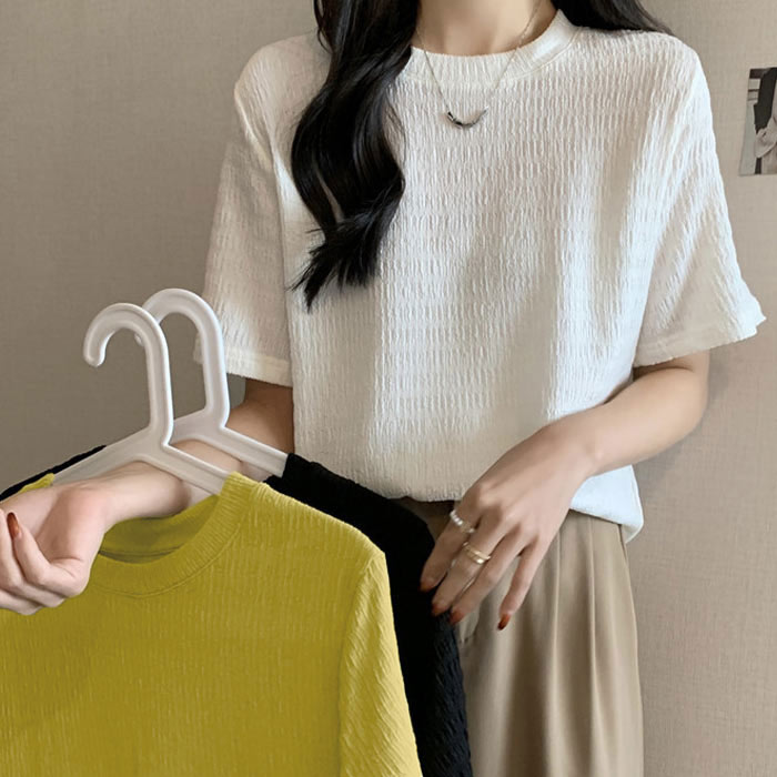 40％OFF→1074円！クーポンで！]エンボス加工 ジャガード プルオーバー