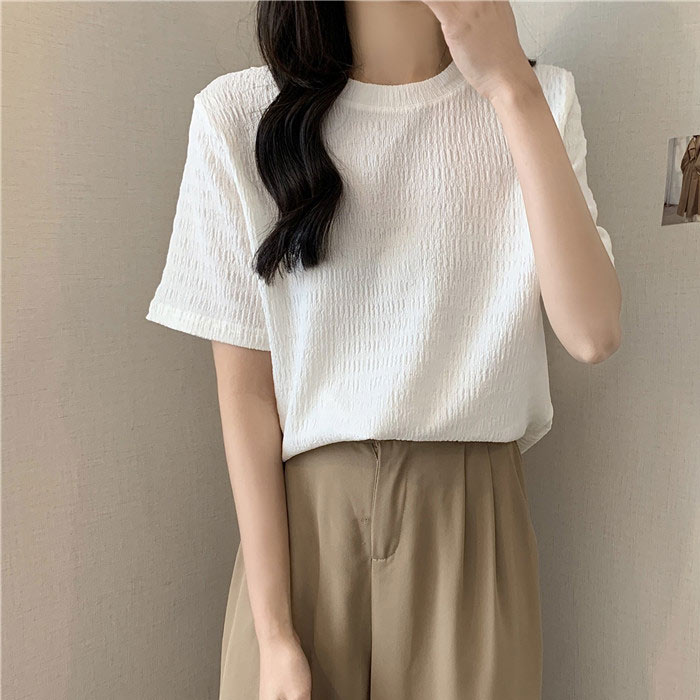 40％OFF→1074円！クーポンで！]エンボス加工 ジャガード プルオーバー