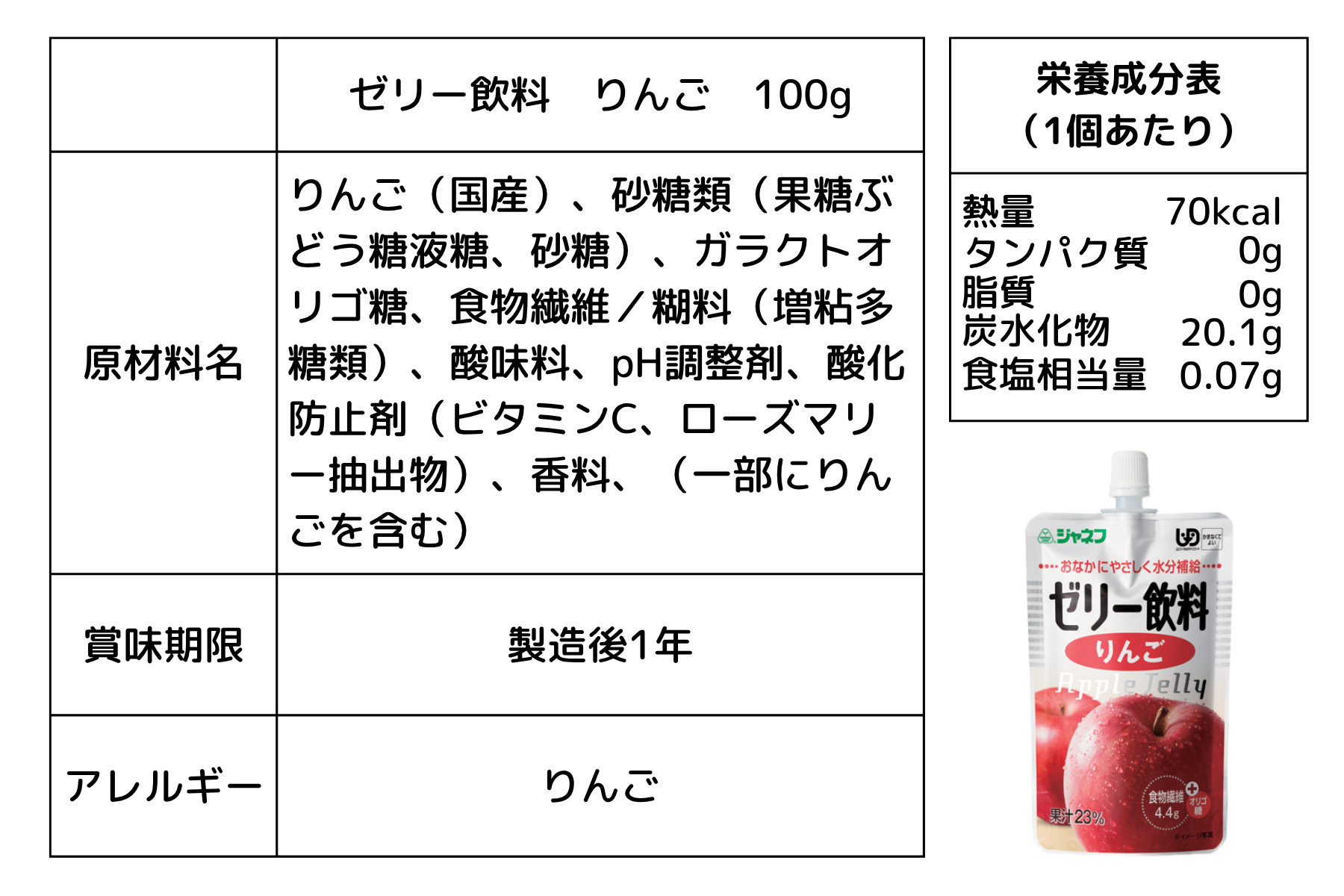 ジャネフ ゼリー飲料