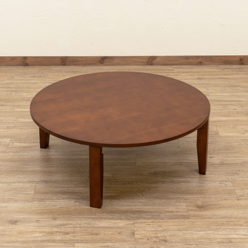 テーブル 脚 木製 折りたたみ 幅90cm ローテーブル ラウンドテーブル 丸ちゃぶ台｜swinnng｜02