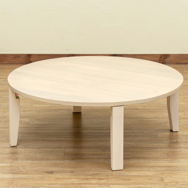 テーブル 脚 木製 折りたたみ 幅90cm ローテーブル ラウンドテーブル 丸ちゃぶ台｜swinnng｜04