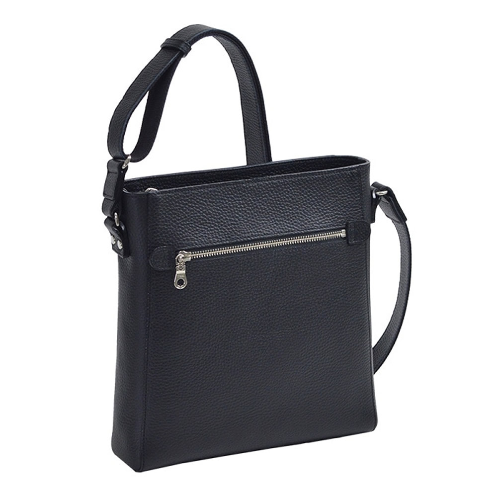 ショルダーバッグ レザーバッグ メンズ レディース 牛革 レザー 縦 縦