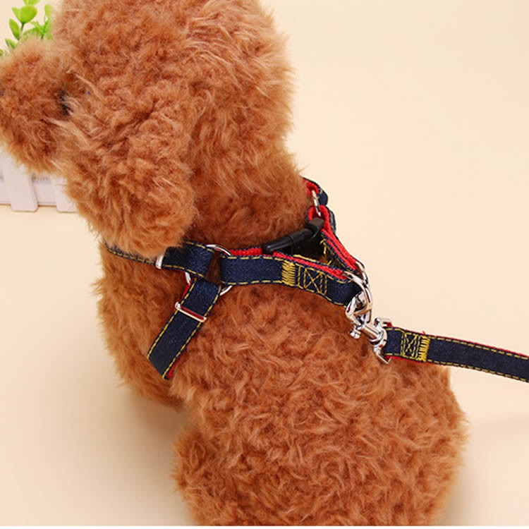 犬用ハーネス・リード付き・S ペット用品 Sサイズ 首輪 ハーネス リード 3点セット 小型犬 お