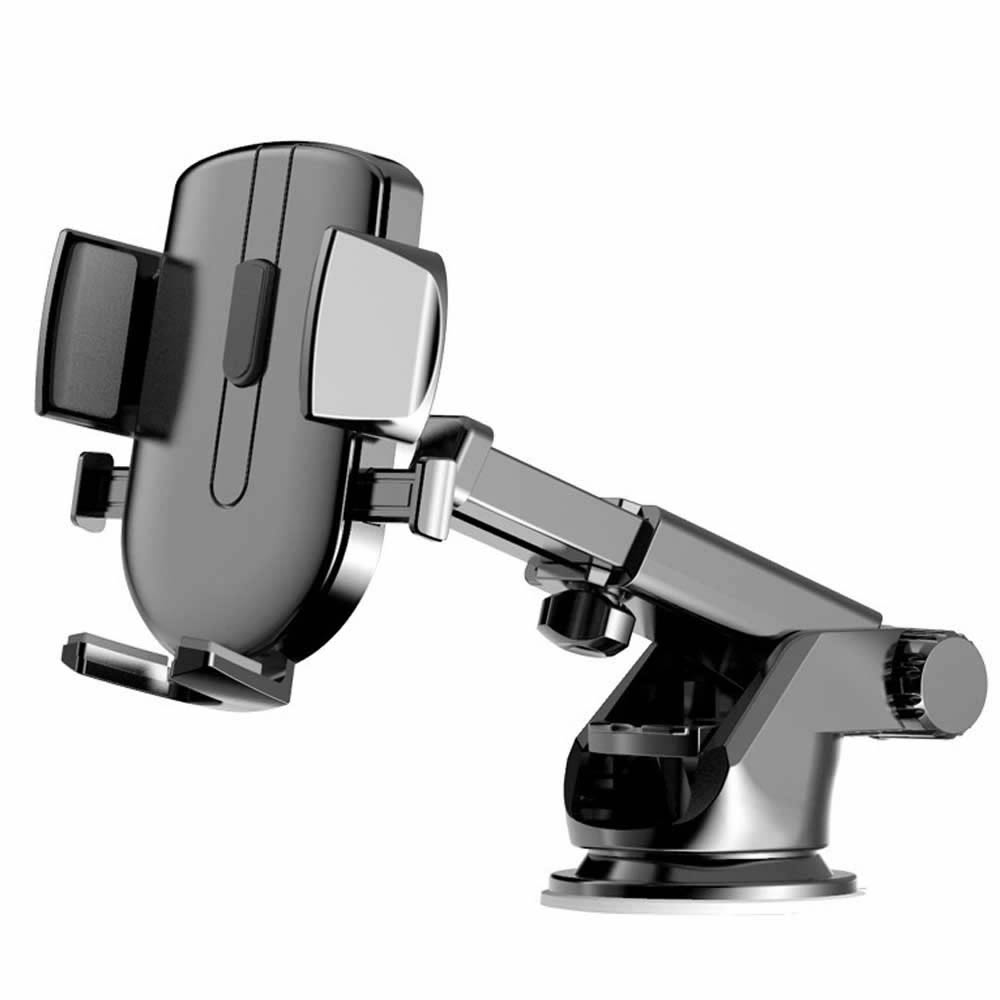 スマホホルダー 車載ホルダー 片手操作 伸縮ロングアーム 360°自由回転