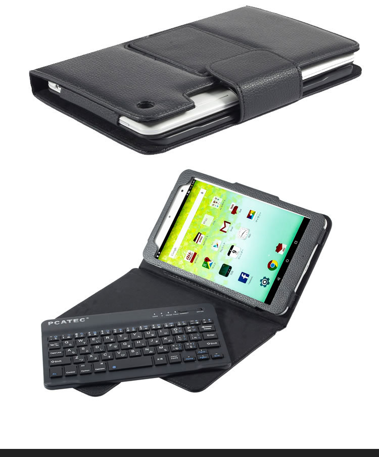 京セラ キュア タブ au Qua tab 01 専用 8インチ レザーケース付き