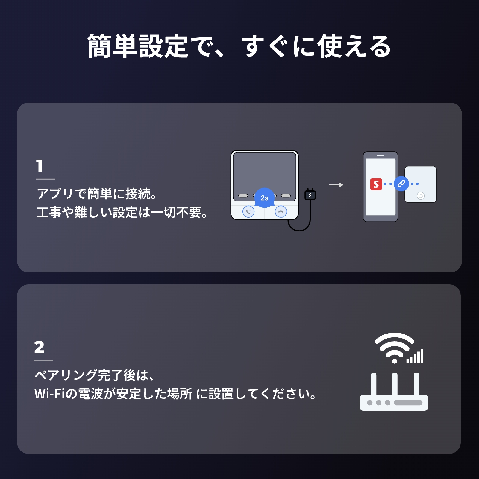 SwitchBot テレビドアホン 拡張モニター インターホン ドアベル - スイッチボットワイヤレス Wi-Fi【単独使用不可】 | SwitchBot | 03