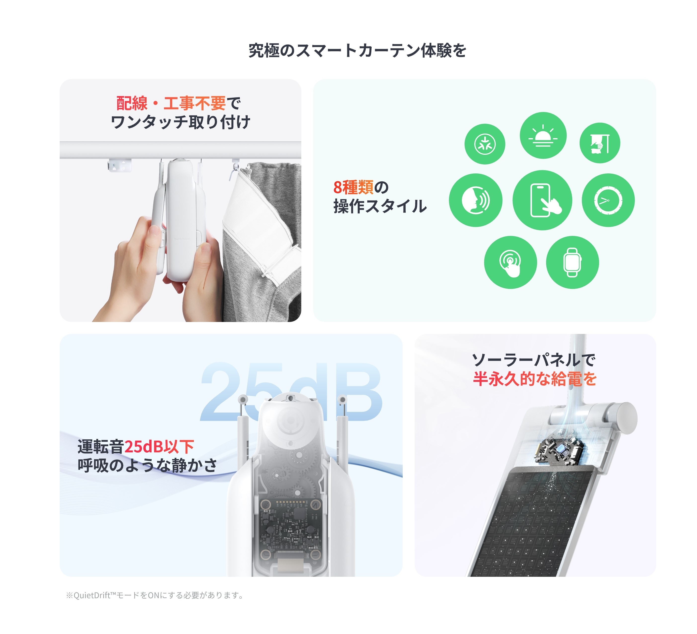 SwitchBot カーテン3　ソーラーパネル　セット　新品未使用未開封 SwitchBot（スイッチボット） カーテン 第3世代 ソーラーパネル付き