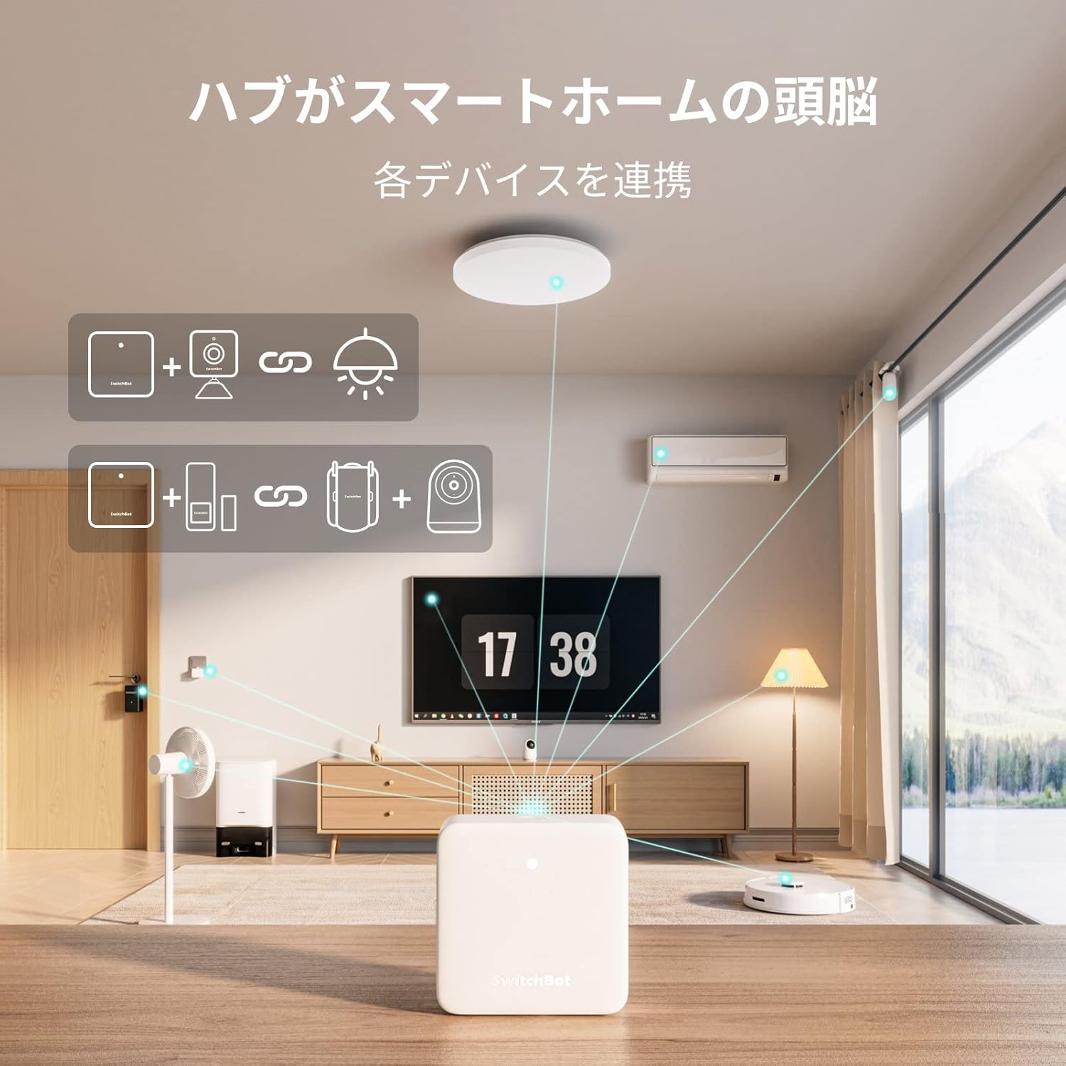 SwitchBot スマートリモコン ハブミニ Alexa スイッチボット Hub Mini スマートホーム 学習リモコン 赤外線家電を管理 スケジュール 遠隔操作 Go スイッチボットHub Mini Alexa対応 赤外線リモコン