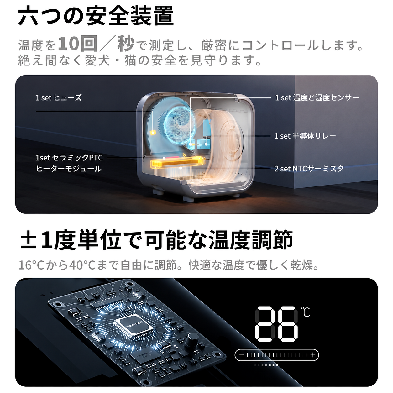 homerunPET Dryboペットドライヤーハウス 50L ドライボ・プラス 犬 猫 中型犬対応 乾燥機 ドライルーム 静音設計　Per Hair Dryer Box Drybo Plus(50L) | Homerunpet | 03