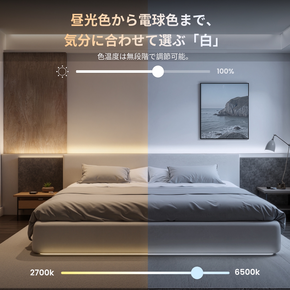 SwitchBot RGBIC LEDテープライト Matter対応 スイッチボット 間接照明 RGB ライト 1600万色 無段階調光調色 Wi-Fi Bluetoothに対応 5m 切断可能  1年保証 | SwitchBot | 04