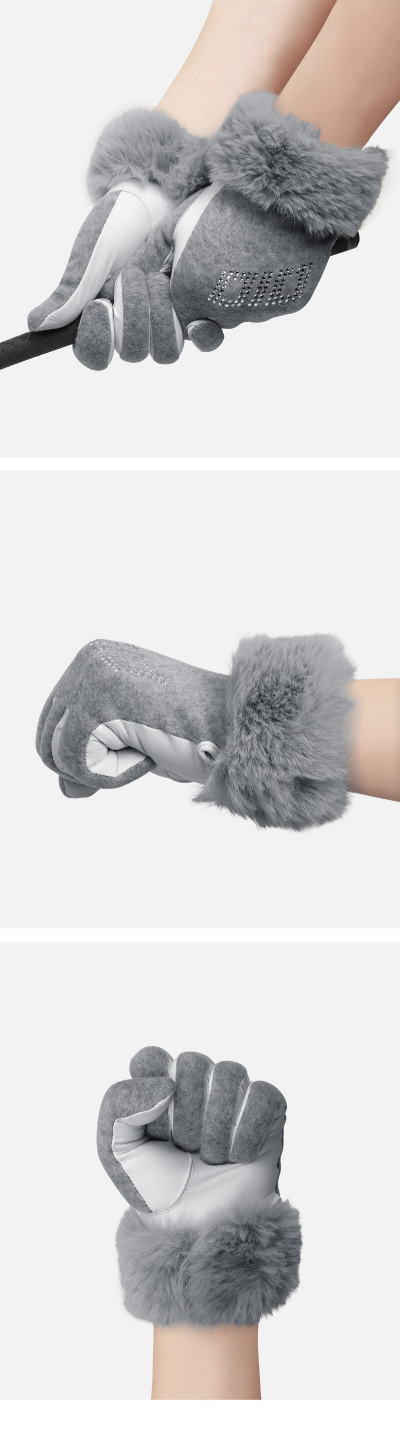 ゴルフグローブ 両手 天然羊革 防寒 手袋 滑らないグリップ 高級感