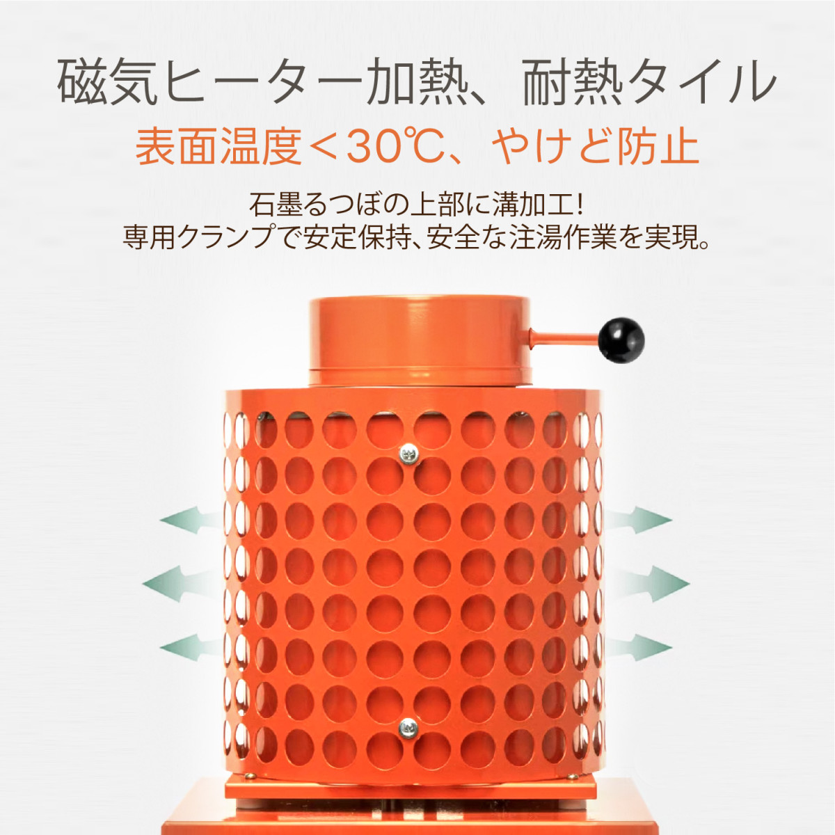 デジタル電気溶解炉 金属熔融炉 2000w 最高温度1150℃ 1+3KG 電気