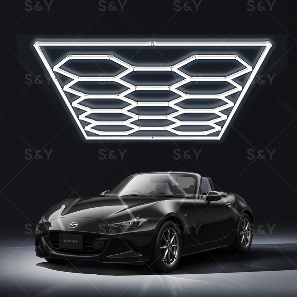 収蔵家　ガレージ　6点セット　1:64 LEDライト付 ガレージ　ショールーム 収蔵家 ガレージ 6点セット 1:64 LEDライト付 ガレージ