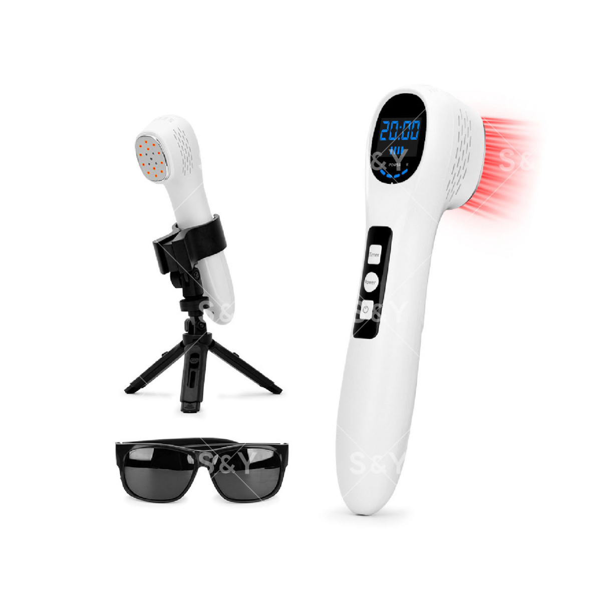 【迅速発送】家庭用赤外線照射器 赤色LED照射器 家庭用 650nm赤色光 808nm赤外線 赤外線治療器 腰 首 肩