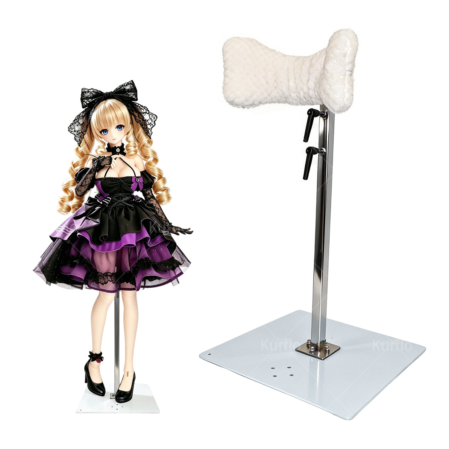 Kurflo ラブドール 等身大ドール 130cm-175cm スタンド 高さ調整可能