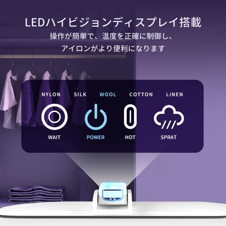 スチームプレス機 5段階温度調整 過熱保護 68x54cm 送料無料 卓上