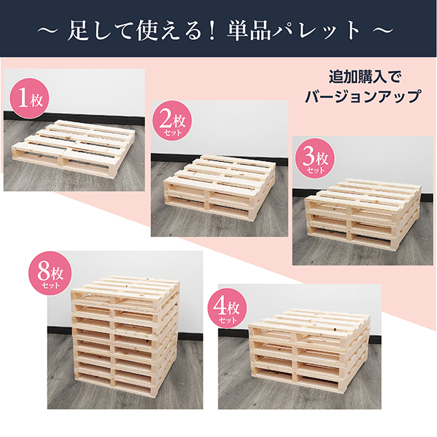 【ポイント10倍】パレットベッド 癒 パレットベッド すのこベッド ベッドフレーム ローベッド ベッドフレーム 木製 12枚×2セット 合計24枚 |  | 10