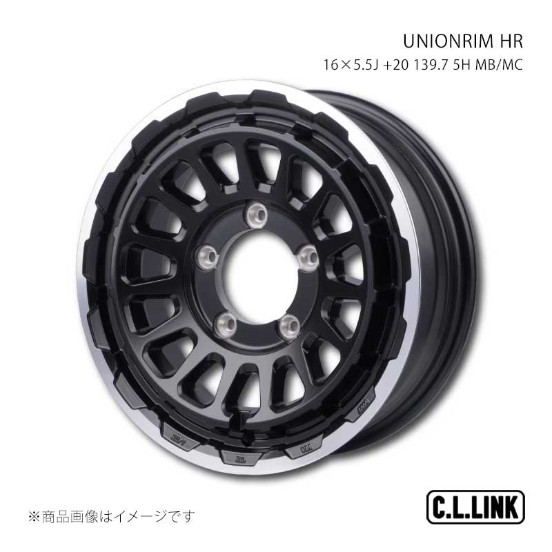 UNIONRIM HR 16×5.5J +20 139.7 5H MB/MC C.L.LINK/シーエルリンク 品番:UHR165513975mbmc