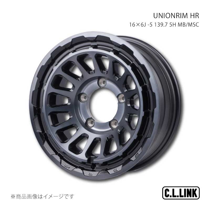 UNIONRIM HR 16×6J -5 139.7 5H MB/MSC C.L.LINK/シーエルリンク 品番:UHR166013975mbmsc