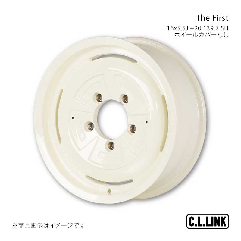 The First 16x5.5J +20 139.7 5H ホイールカバーなし ヴィンテージホワイト C.L.LINK/シーエルリンク 品番:TF165513975VW