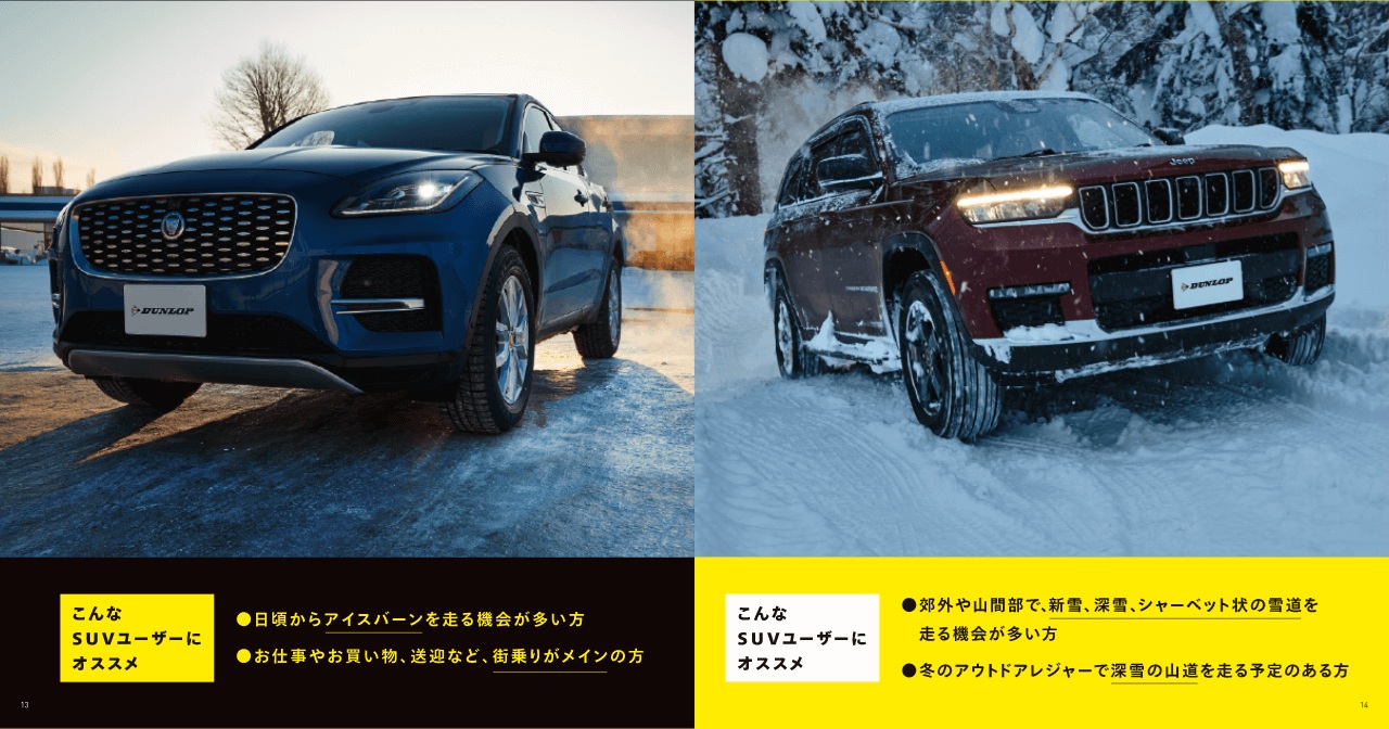 275/45R20 スタッドレスタイヤ 1本 ウィンターマックス SJ8+ 110Q XL 20インチ WINTER MAXX SJ8+ DUNLOP ダンロップ 351744の画像