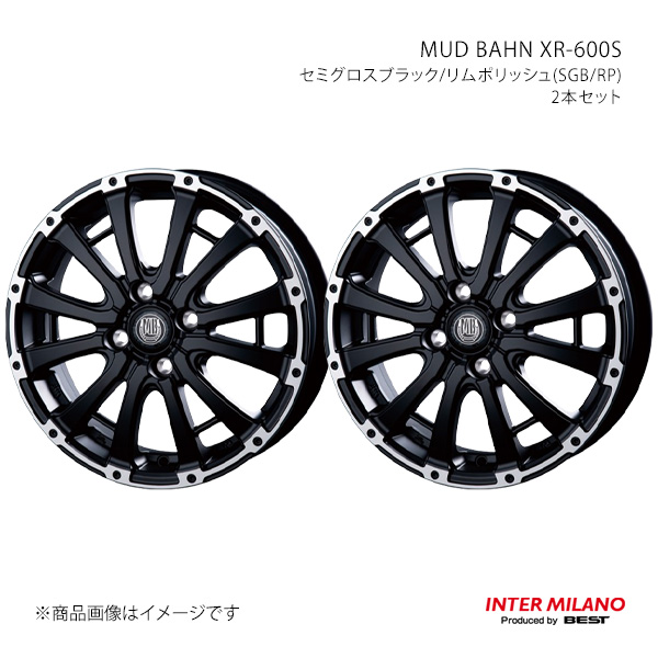 【15インチ 4H 100 4.5J +45】タント/タントカスタム LA650S/LA660S 2019/7〜 ホイール2本セット MUD BAHN XR-600S SGB/RP インターミラノ
