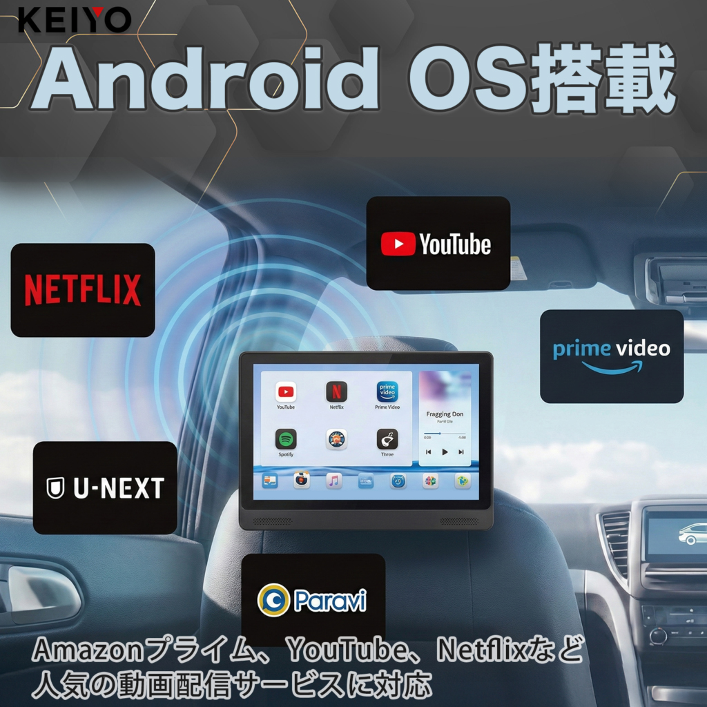 カーモニター KEIYO 11.5インチ タッチパネルAPPスマートモニター 慶洋エンジニアリング 11.5インチタッチパネルAPPスマートモニター