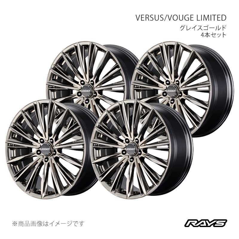 【19インチ 5H114.3 8J +45】アルミホイール4本セット ベルサス ヴォウジェリミテッド GG RAYS/レイズ 品番:12319804595GG×4
