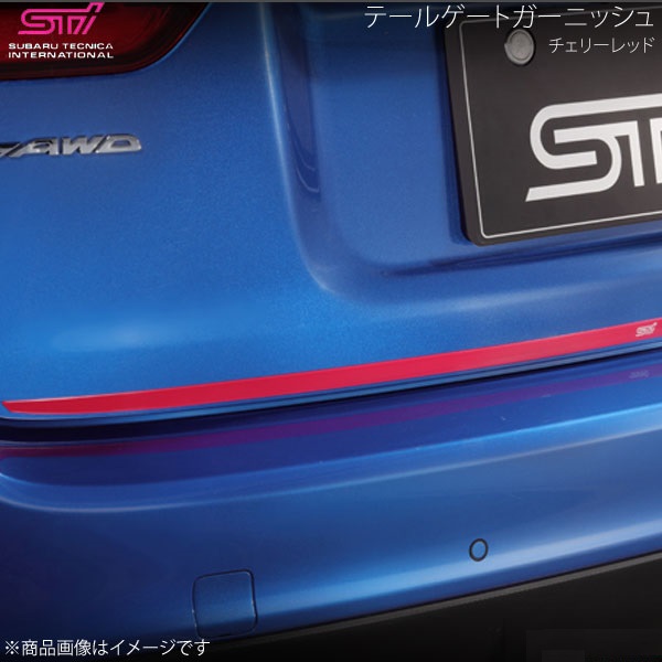 テールゲートガーニッシュ チェリーレッド レヴォーグ VM アプライド:A/B/C/D/E/F STI エスティーアイ ST91042VV060