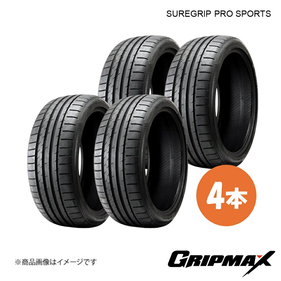 275/35ZR21 103Y XL タイヤ 4本 ブラックサイドウォール SUREGRIP PRO SPORTS 275 35 21 GRIPMAX/グリップマックス 8859291438441
