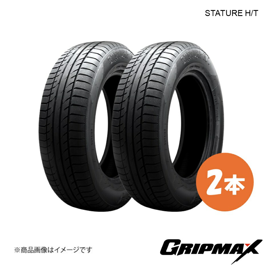225/55R18 98V タイヤ 2本 ブラックサイドウォール STATURE H/T 225 55 18 GRIPMAX/グリップマックス 6996779120091