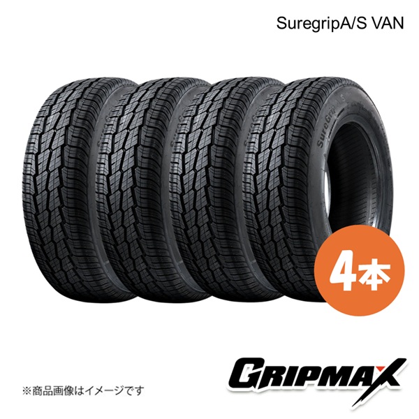 215/60R17C 109/107H タイヤ 4本 オールシーズン SuregripA/S VAN 215 60 17 GRIPMAX グリップマックス 6972435765998