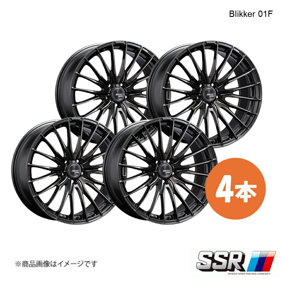 19×8.5J 5-114.3 INSET45 ブラックブロンズ SSR Blikker 01F ホイール 4本 インプレッサ GRB WRX STI