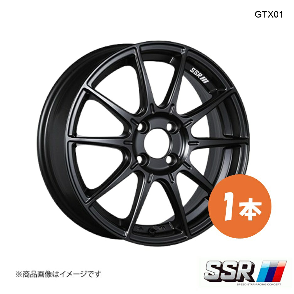 15×6.0J 4-100 INSET45 フラットブラック SSR GTX01 ホイール 1本 カローラ アクシオ NKE165 ハイブリッド