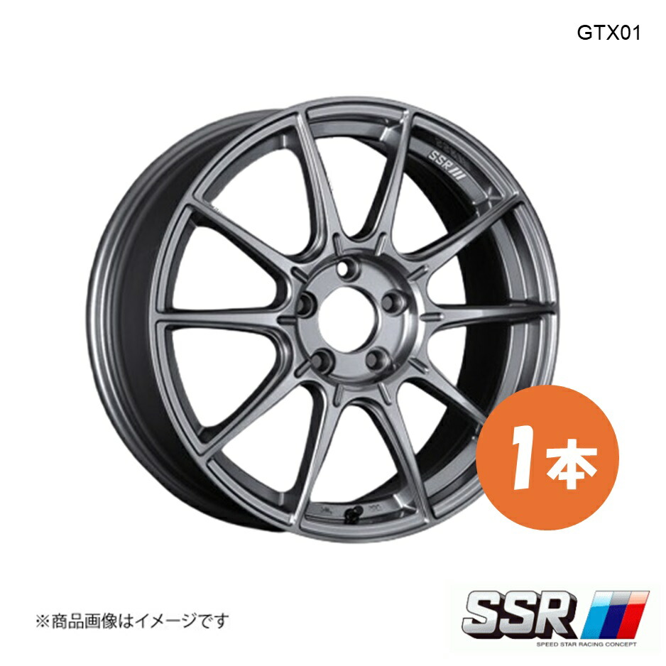 17×7.0J 5-100 INSET50 ダークシルバー SSR GTX01 ホイール 1本 XV GP7 2.0i-L アイサイト