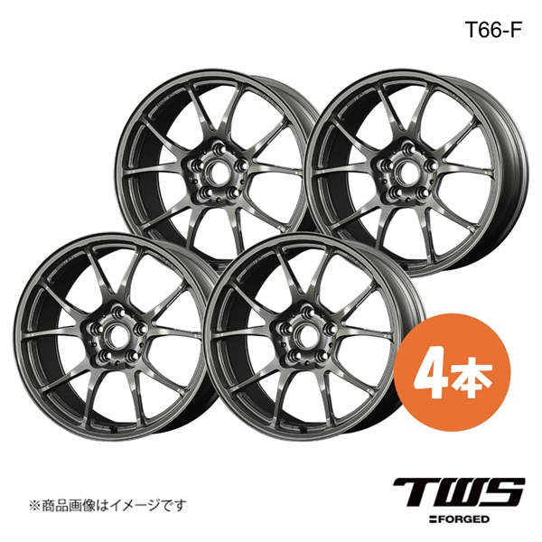 18インチ 5H100 8.5J +42 T66-F ホイール 4本 グロスガンメタ(GGM) TWS 